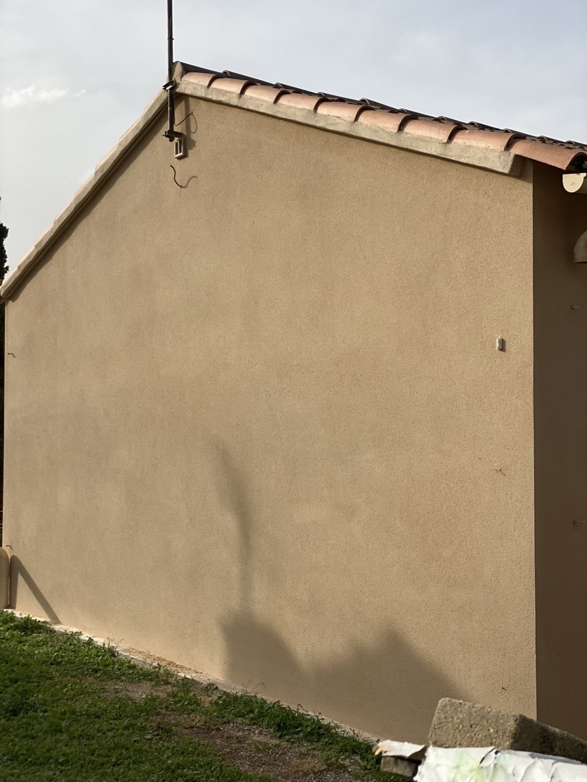 Enduit facade detail